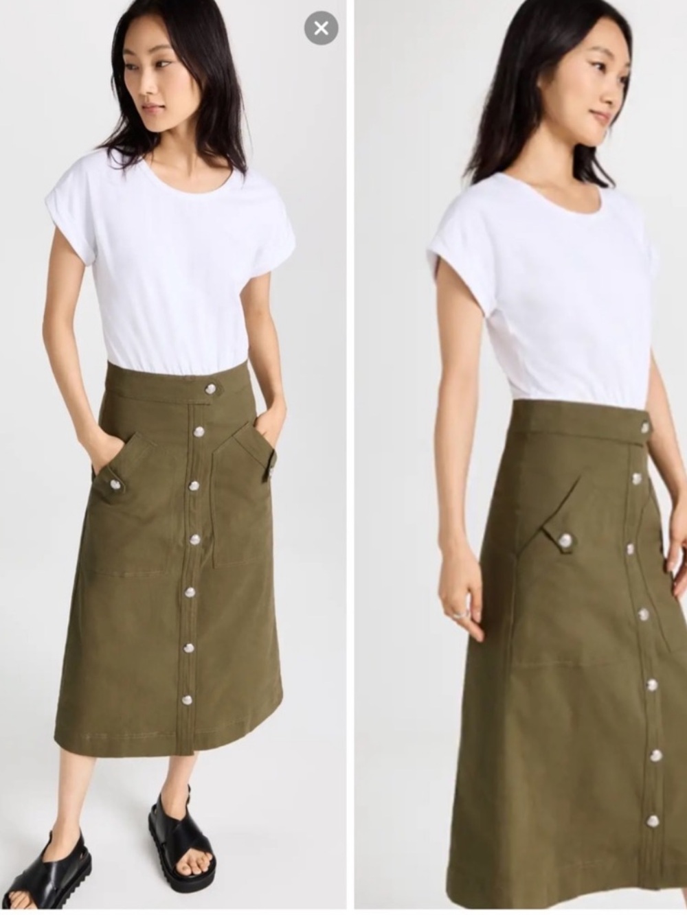 Veronica Beard Larsen denim and cotton dress